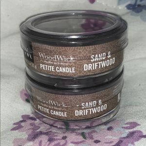 Two woodwick candles